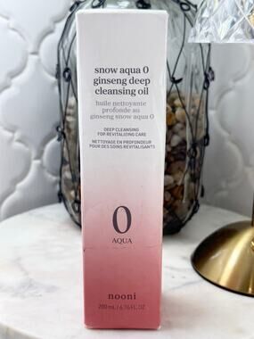 Nooni Snow Aqua 0 Ginseng Deep Cleansing Oil 200ml Korean Skincare NIB